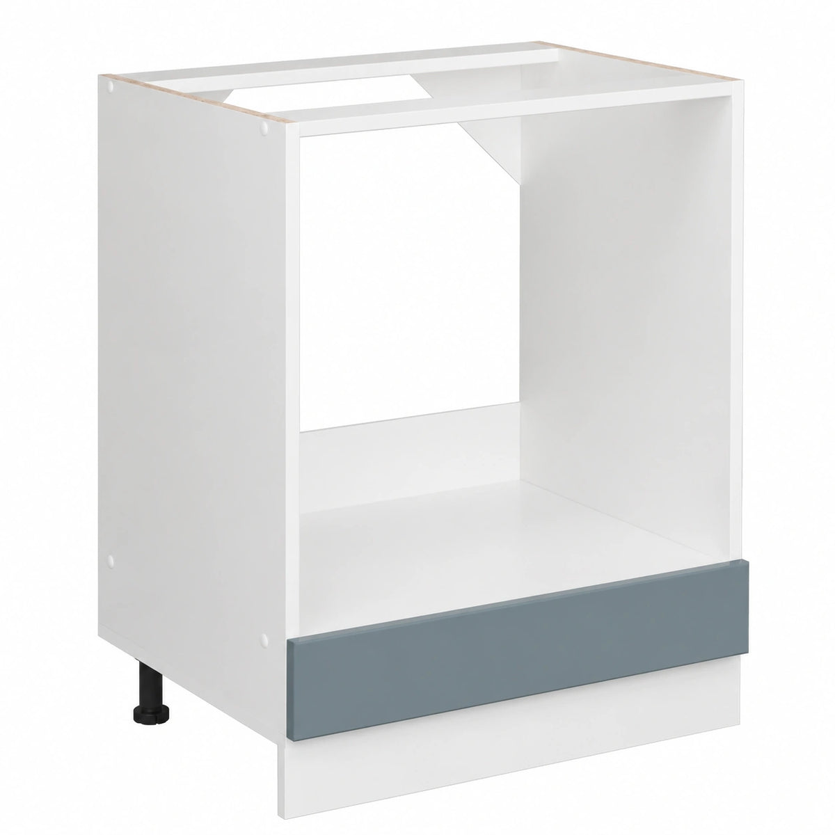 R-Line Kast voor Inbouwoven, Grijsblauw, 60 cm, Zonder Werkblad, voor Vrije Combinatie binnen Modulaire Keukensystemen