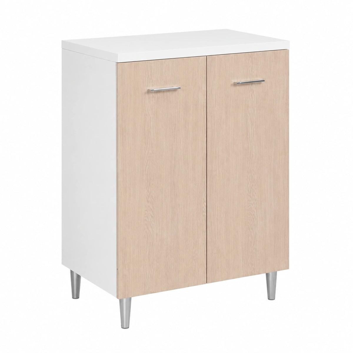 Keukenonderkast met 2 Deuren 60 × 40 × 85 cm Inclusief 2-pits Kookplaat, Duurzame Gietijzeren Platen, Montage met Vaste Poten