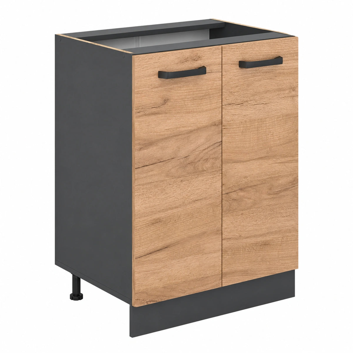 Vicco R-Line Keukenonderkast, Gouden Eik, 60 cm, Zonder Werkblad, voor Vrije Combinatie binnen Modulaire Keukensystemen