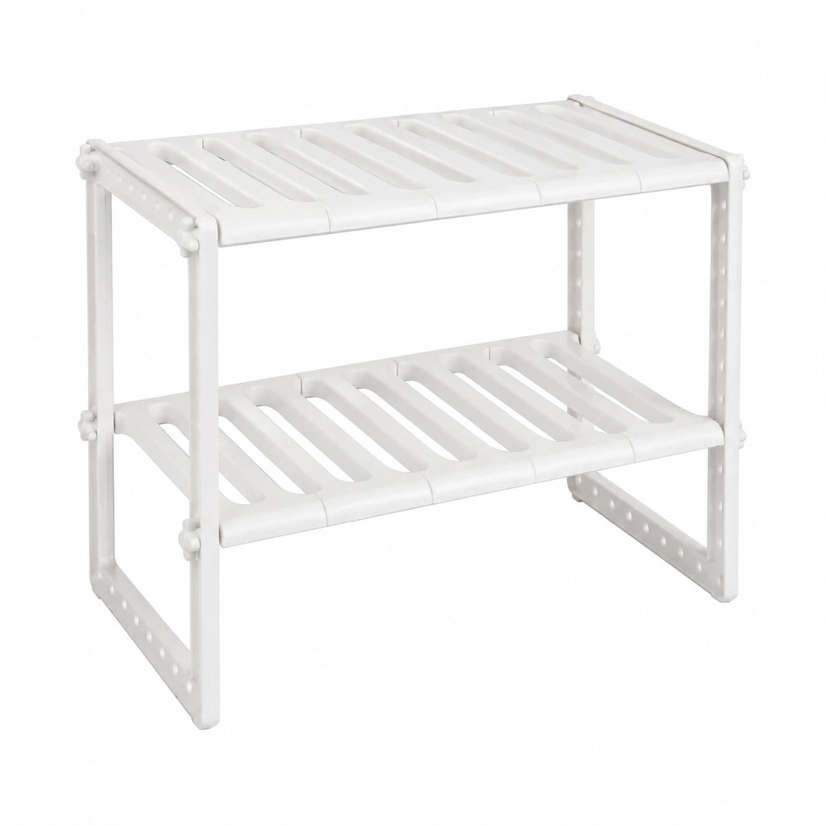 Uitschuifbare Keukenorganizer voor onder de Gootsteen van 50cm tot 70 cm, 2 Planken, Modulaire Uitschuifbare Kast