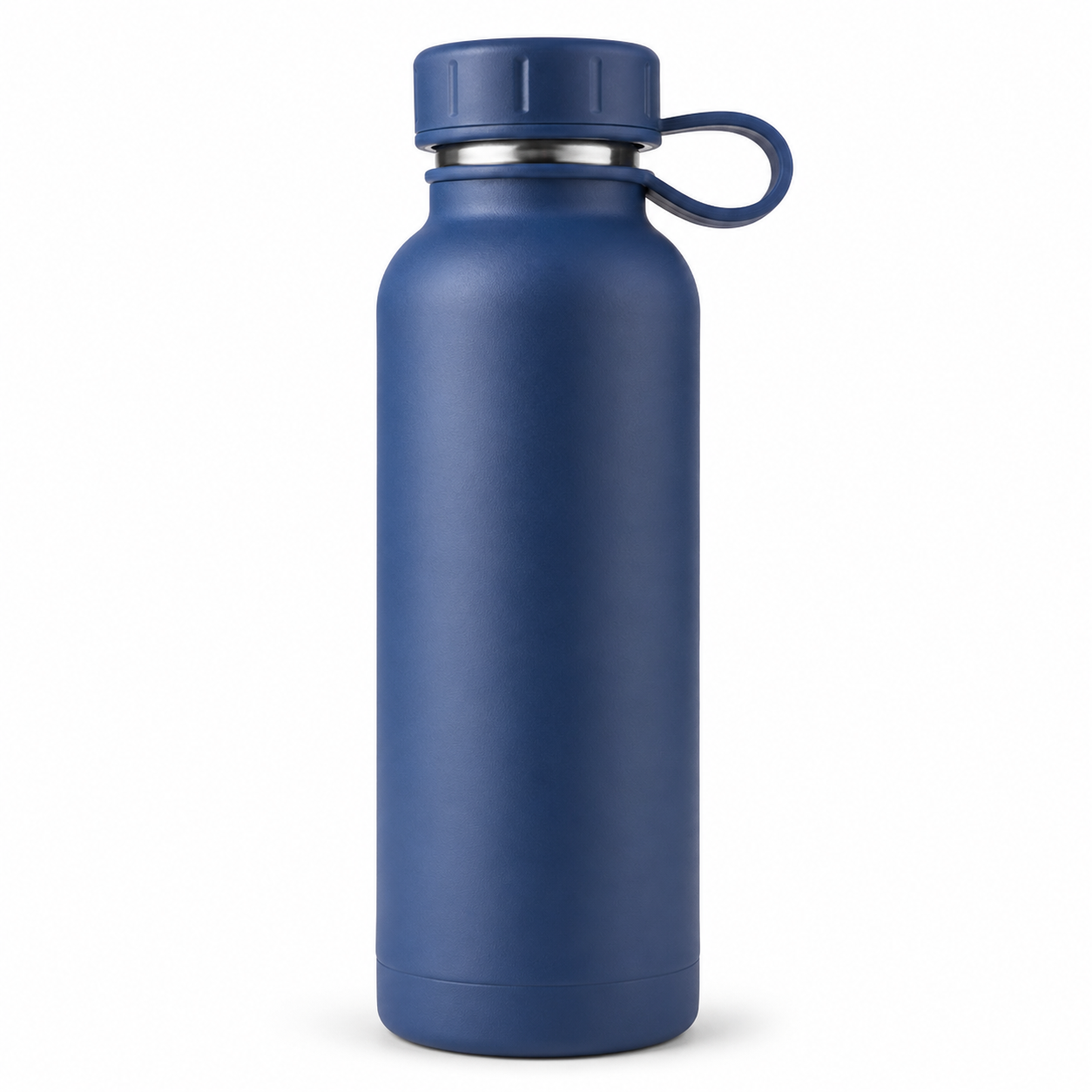 Trinkflasche Edelstahl Mattblau 750 ml