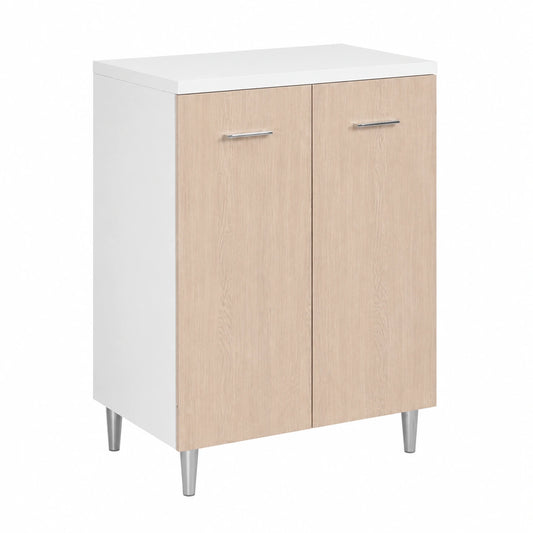 Keukenonderkast met 2 Deuren 60 × 40 × 85 cm Inclusief 2-pits Kookplaat, Duurzame Gietijzeren Platen, Montage met Vaste Poten