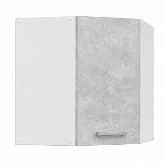 R-Line Hoekkeukenkast, Betonlook, 57 cm, voor Vrije Combinatie binnen Modulaire Keukensystemen