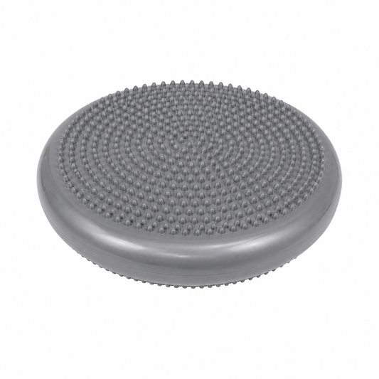 Balance-Kissen Grau mit Noppen 34 cm