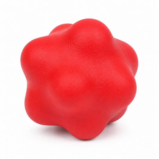 Reaktionsball Rot aus Gummi 7 cm
