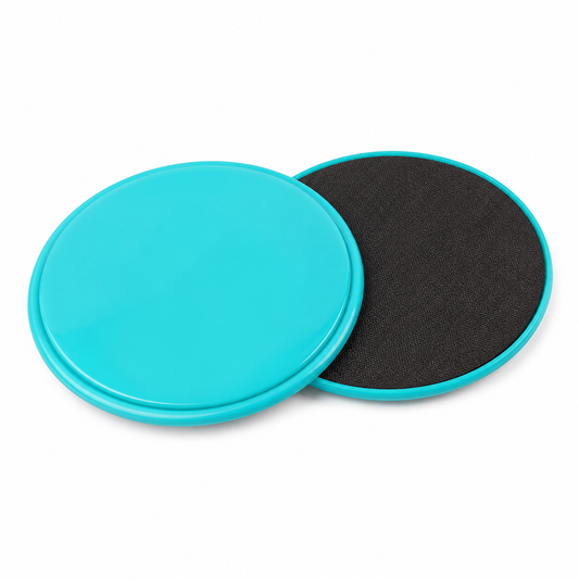 Fitness-Slider Türkis doppelseitig 18 cm 2-teilig