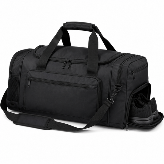 Sporttasche Schwarz wasserabweisend 40 l